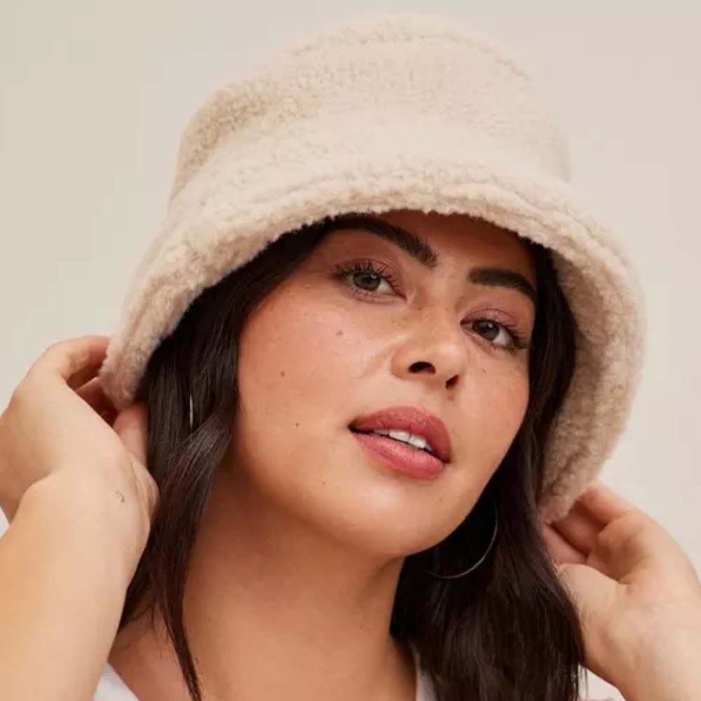 Torrid Cozy Sherpa Bucket Hat - Size S/M - NWOT